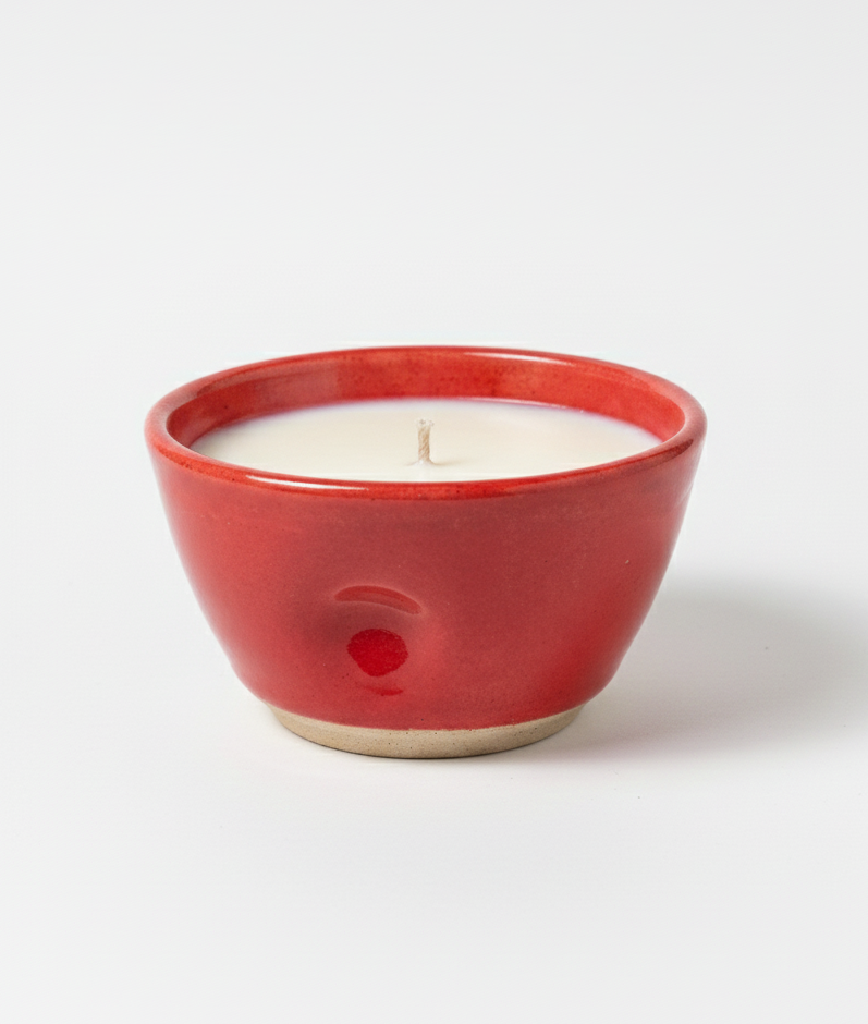 Pudding_almond_aromatherapy_candle_handmade_ceramic_single_wick_no_saucer